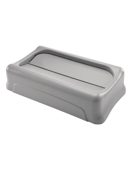 Couvercle basculant gris Rubbermaid - Slim Jim 60/87 L