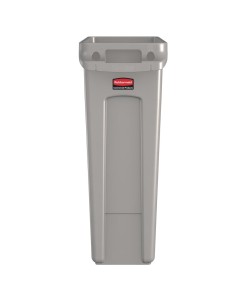 Collecteur Slim Jim Rubbermaid 60L gris avec évents 2