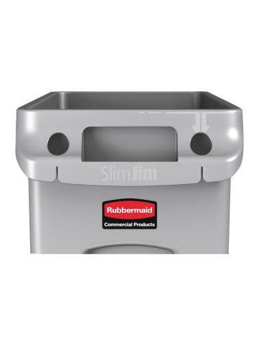 Collecteur Slim Jim Rubbermaid 87L - Tri déchets CHR
