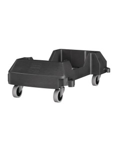 Chariot encliquetable Rubbermaid Slim Jim - Polyéthylène noir