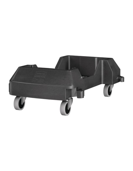 Chariot encliquetable Rubbermaid Slim Jim - Polyéthylène noir