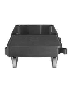 Chariot encliquetable Rubbermaid Slim Jim - Polyéthylène noir 2