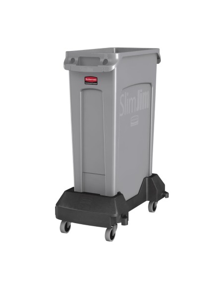 Chariot encliquetable Rubbermaid Slim Jim - Polyéthylène noir