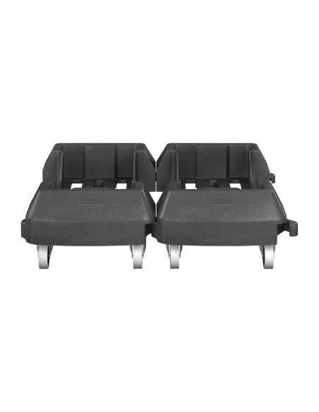 Chariot encliquetable Rubbermaid Slim Jim - Polyéthylène noir