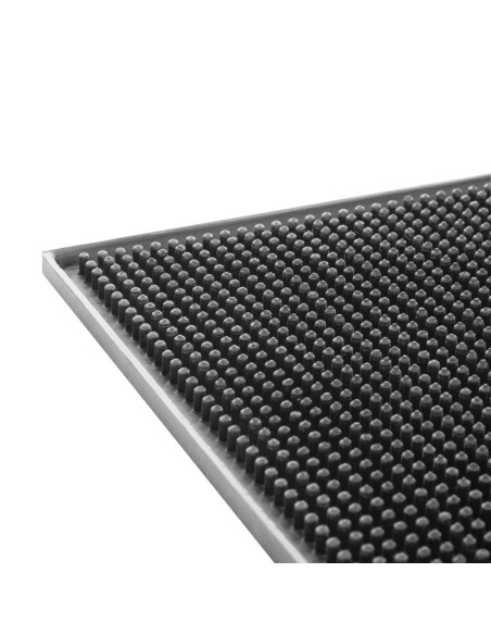 Tapis de bar en caoutchouc noir 450x300 mm - Olympia