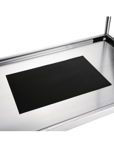 Chariot de débarrassage inox 3 niveaux Vogue - 128 kg