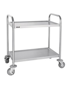 Petit chariot de débarrassage 2 niveaux Vogue - 128 kg