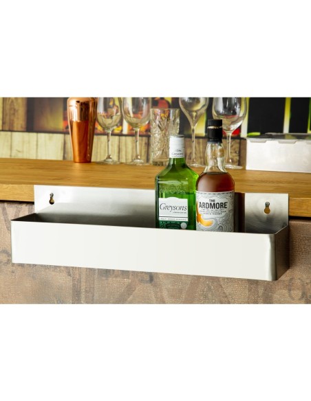 Porte-bouteilles Olympia 560mm - Inox, pose ou fixation murale