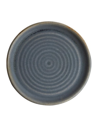 Assiettes plates granit bleu Olympia Canvas 180 mm - lot de 6