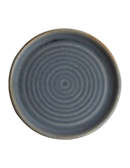 Assiettes plates granit bleu Olympia Canvas 180 mm - lot de 6