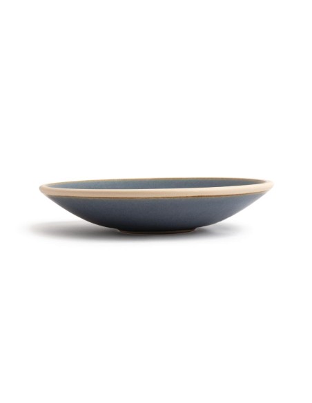 Assiettes creuses granit bleu Olympia Canvas 200mm - lot de 6