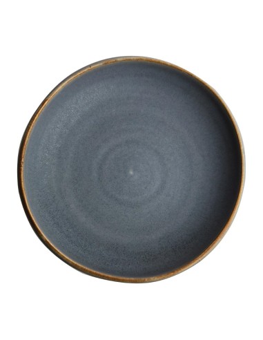 Assiettes creuses bleu granit Olympia Canvas 230mm - lot de 6