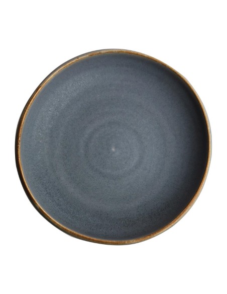 Assiettes creuses bleu granit Olympia Canvas 230mm - lot de 6