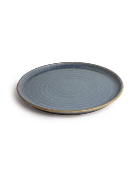 Assiettes plates granit bleu Olympia Canvas 265mm - lot de 6