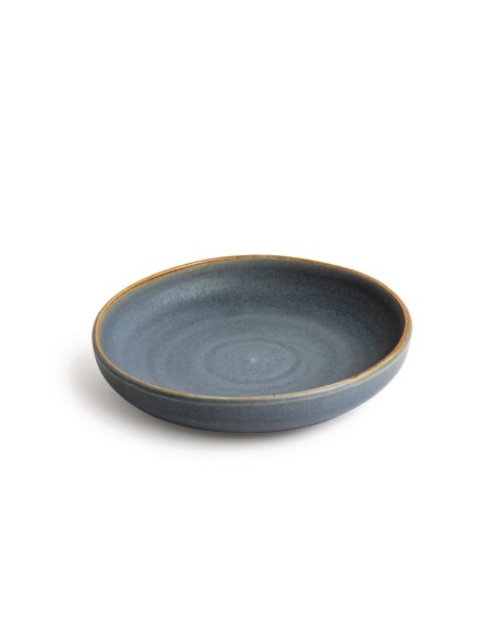 Assiettes creuses bleu granit Olympia Canvas 230mm - lot de 6