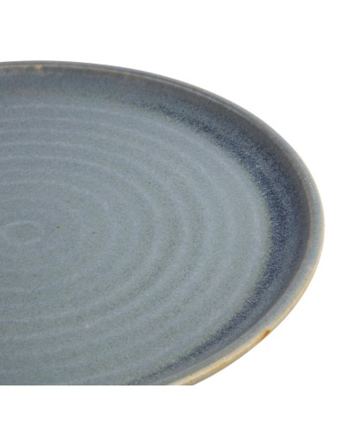 Assiettes plates granit bleu Olympia Canvas 265mm - lot de 6