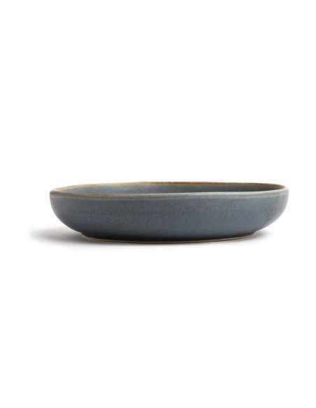 Assiettes creuses bleu granit Olympia Canvas 230mm - lot de 6