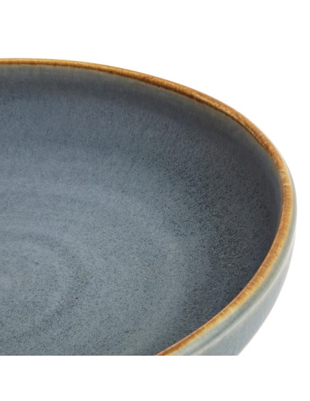 Assiettes creuses bleu granit Olympia Canvas 230mm - lot de 6