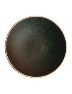 Assiettes creuses vert bronze Olympia Canvas 200mm - lot de 6