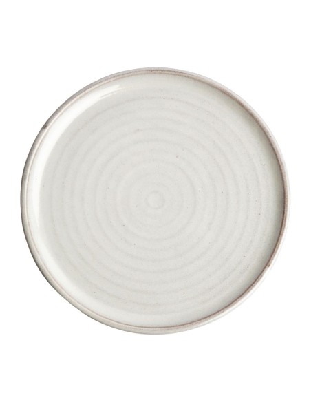 Assiettes plates blanc Murano Olympia Canvas 265mm - lot de 6