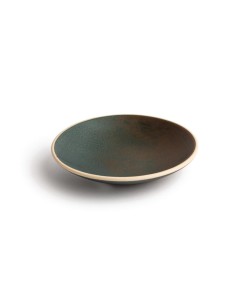 Assiettes creuses vert bronze Olympia Canvas 200mm - lot de 6 2