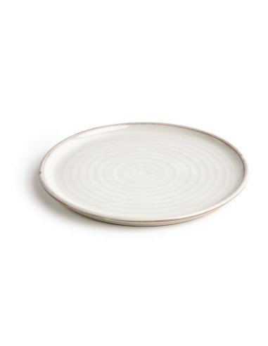 Assiettes plates blanc Murano Olympia Canvas 265mm - lot de 6