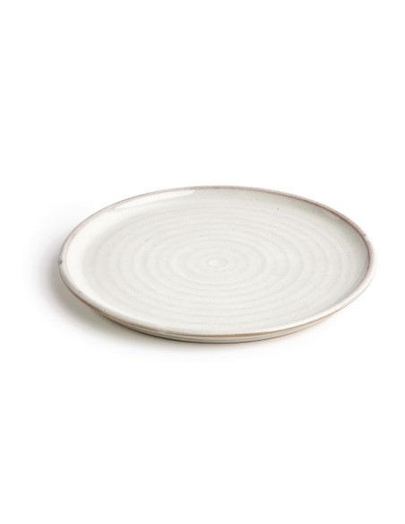 Assiettes plates blanc Murano Olympia Canvas 265mm - lot de 6