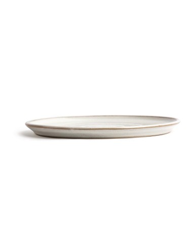 Assiettes plates blanc Murano Olympia Canvas 265mm - lot de 6