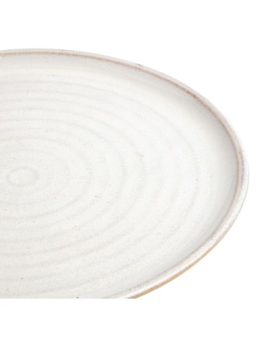 Assiettes plates blanc Murano Olympia Canvas 265mm - lot de 6