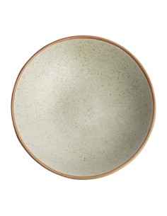Assiettes creuses beige moucheté Olympia Canvas 200mm - lot de 6