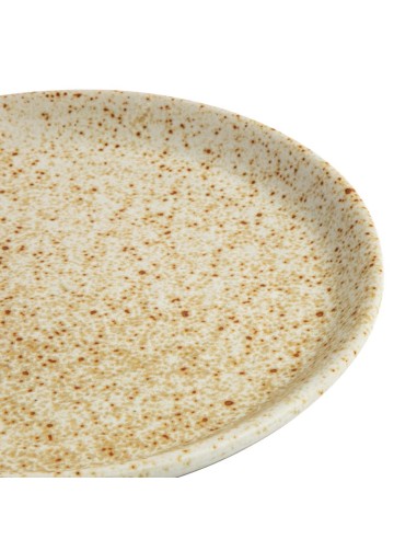 Assiettes plates beige Olympia Canvas 180 mm - lot de 6