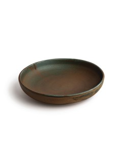Assiettes creuses vert bronze Olympia Canvas 230mm - lot de 6 2