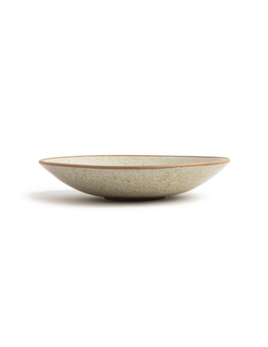 Assiettes creuses beige moucheté Olympia Canvas 200mm - lot de 6