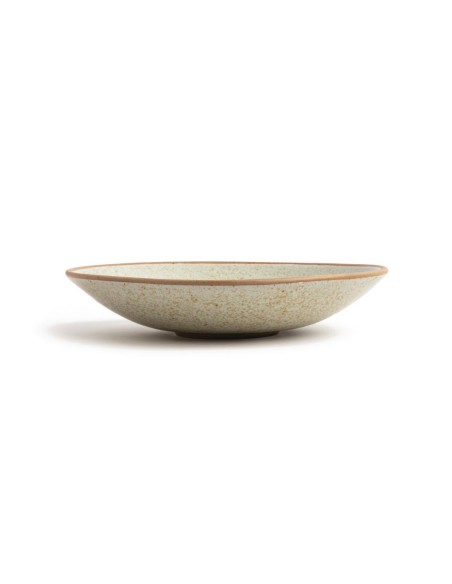 Assiettes creuses beige moucheté Olympia Canvas 200mm - lot de 6