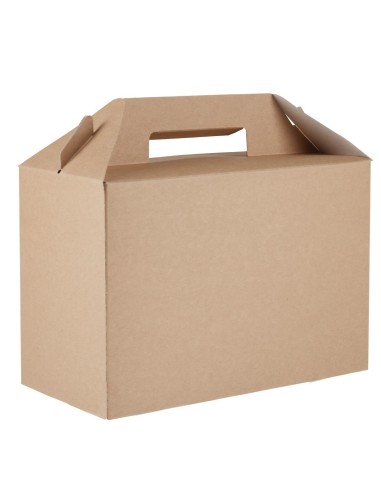 Grandes boîtes à emporter kraft recyclables Colpac - lot de 125