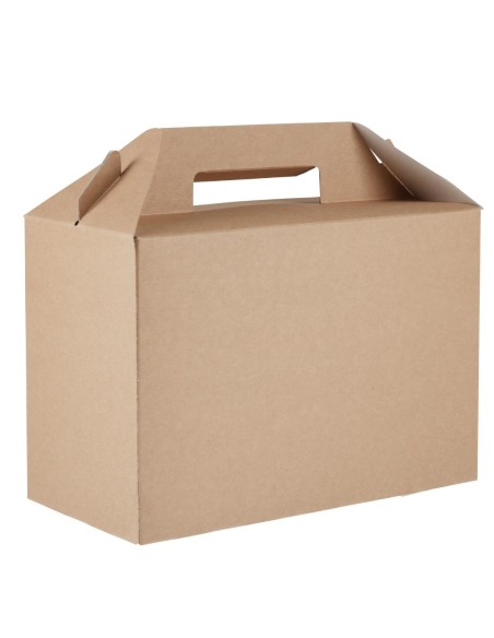 Grandes boîtes à emporter kraft recyclables Colpac - lot de 125