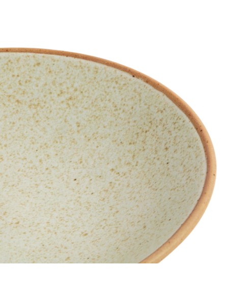 Assiettes creuses beige moucheté Olympia Canvas 200mm - lot de 6