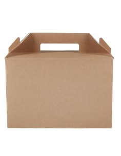 Grandes boîtes à emporter kraft recyclables Colpac - lot de 125 2