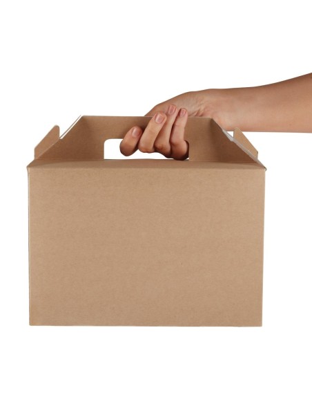 Grandes boîtes à emporter kraft recyclables Colpac - lot de 125