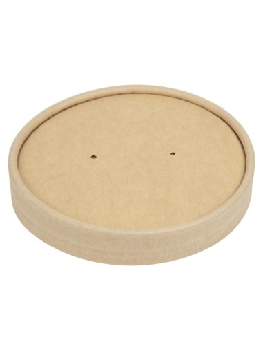 Couvercles kraft micro-ondables 450ml - lot de 500 Colpac