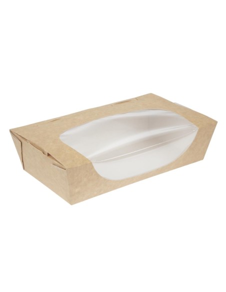 Barquettes à salade kraft 1000ml - Lot de 200 Colpac