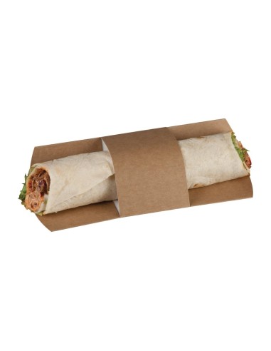 Etuis à tortilla kraft compostables Colpac - lot de 1000