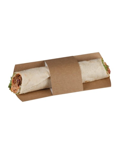Etuis à tortilla kraft compostables Colpac - lot de 1000