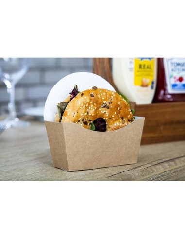 Etuis à bagel kraft compostables Colpac - Lot 1000