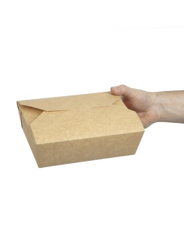 Boîtes kraft micro-ondables 1950ml - lot de 200 - Colpac