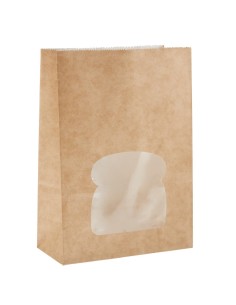 Sacs sandwich kraft noirs recyclables - Lot de 250 | Colpac