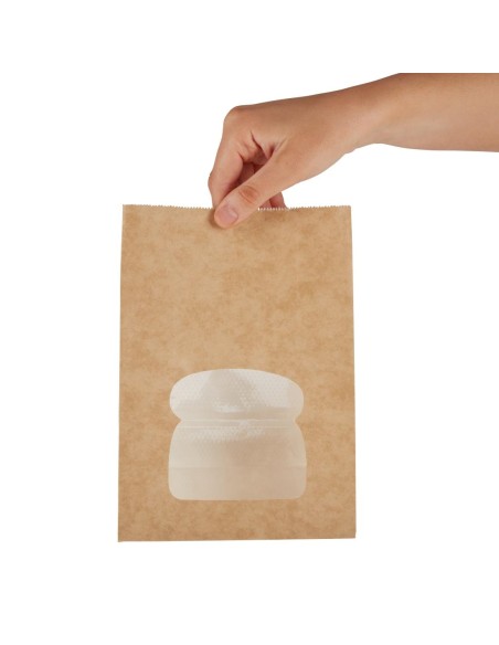 Sacs sandwich kraft noirs recyclables - Lot de 250 | Colpac