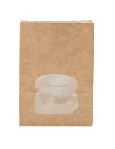 Sacs sandwich kraft noirs recyclables - Lot de 250 | Colpac