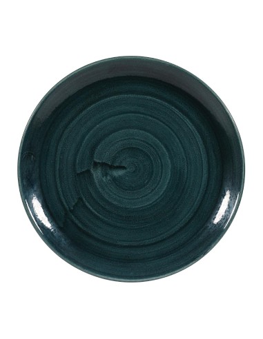 Assiettes Churchill Stonecast Patina Teal 288mm - Lot de 12