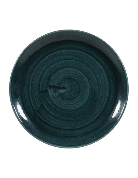 Assiettes Churchill Stonecast Patina Teal 288mm - Lot de 12
